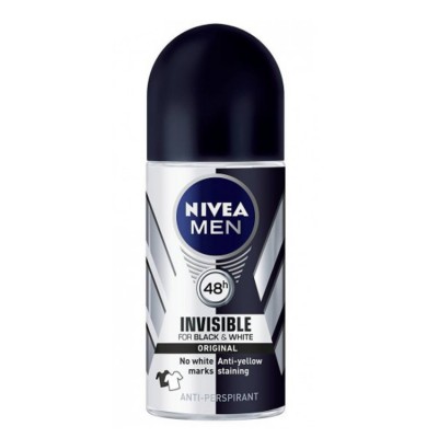 Nivea Men Invisible Original roll-on kuličkový anti-perspirant pro muže 50 ml