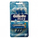 Gillette Blue 3 Cool jednorázové holící strojky pro muže 3 ks