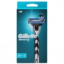 Gillette Mach 3 Strojek na holení + 2 náhradní hlavice 