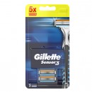 Gillette Sensor 3 náhradní žiletky 5 ks